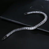 GREAT GIFTS - Luxury AAA+ Cubic Zirconia Diamonds Princess Cut Tennis Bracelet - The Jewellery Supermarket