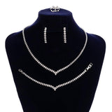 NEW ARRIVAL - Simple Lovely Ladies AAA+ Cubic Zirconia Diamonds jewellery Set - The Jewellery Supermarket