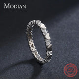 GREAT GIFTS - Real Sterling AAA+ CZ Diamonds Hearts Stackable Hypoallergenic Ring - The Jewellery Supermarket