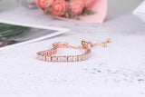 NEW Adjustable Various Size Clear AAA+ Zircon Diamonds Geometric Tennis Bracelets For Women - The Jewellery Supermarket