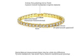 EXQUISITE Charming AAA+ Cubic Zirconia Simulated Diamonds Gold Colour Tennis Bracelets - The Jewellery Supermarket