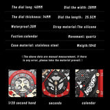 Top Brand Square Digital Sports Quartz Waterproof Stopwatch Luxury Mens Watches - The Jewellery Supermarket