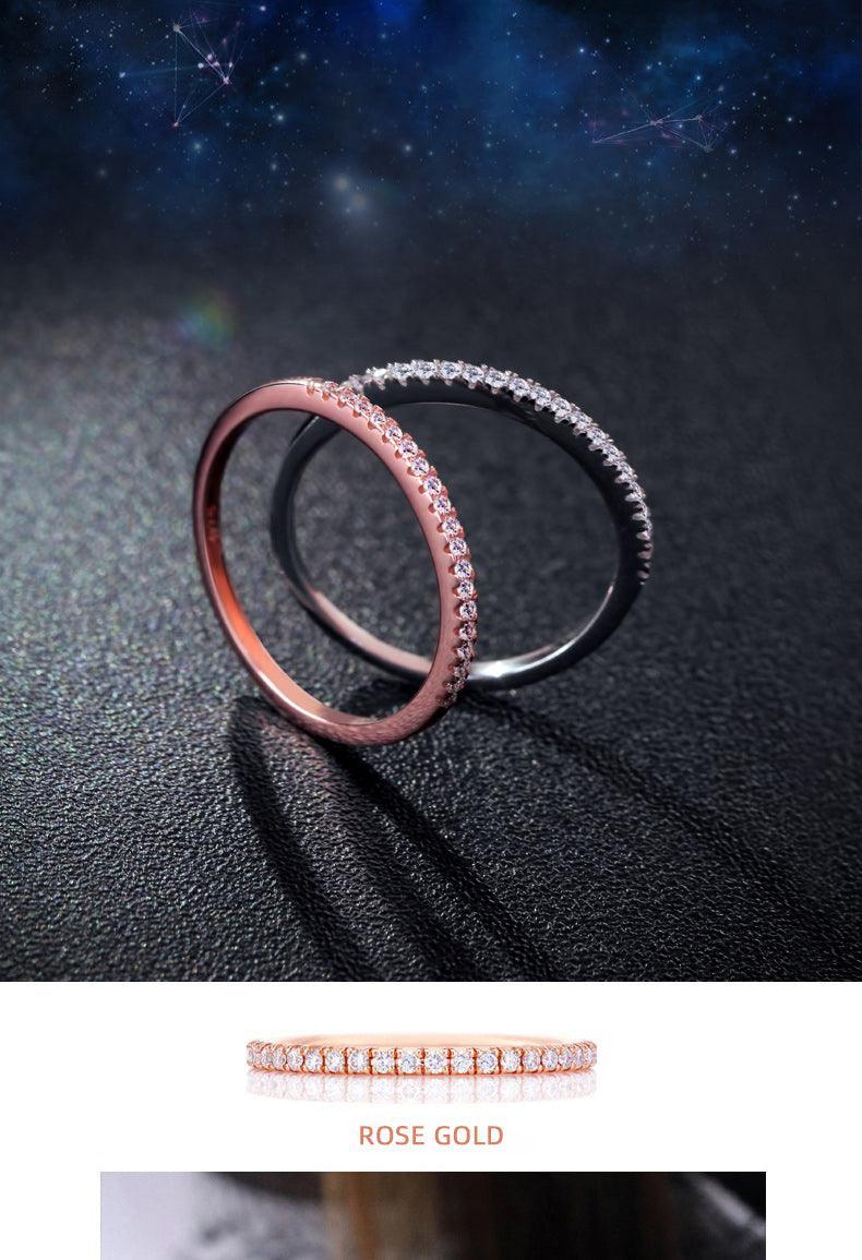 GREAT GIFT IDEAS -Silver AAA+ Cubic Zirconia Diamonds Engagement Ring - The Jewellery Supermarket