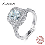 Top quality Brand AAAA Simulated Diamonds Sterling Silver Ring - Engagement Wedding Fine Jewellery Ring