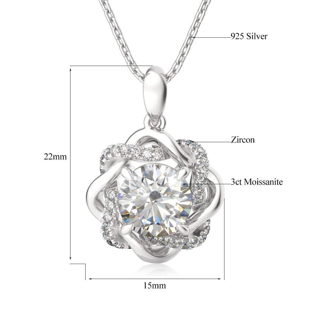 Star Of David 3ct High Quality Moissanite Diamonds Necklace Pendant - Luxury Trending Jewellery - The Jewellery Supermarket