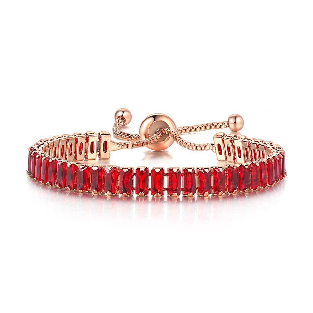 NEW Luxury 2.5*5 mm Multicolor AAA+ Zircon Diamonds Women's Tennis Bracelets - BEST SELLER - The Jewellery Supermarket