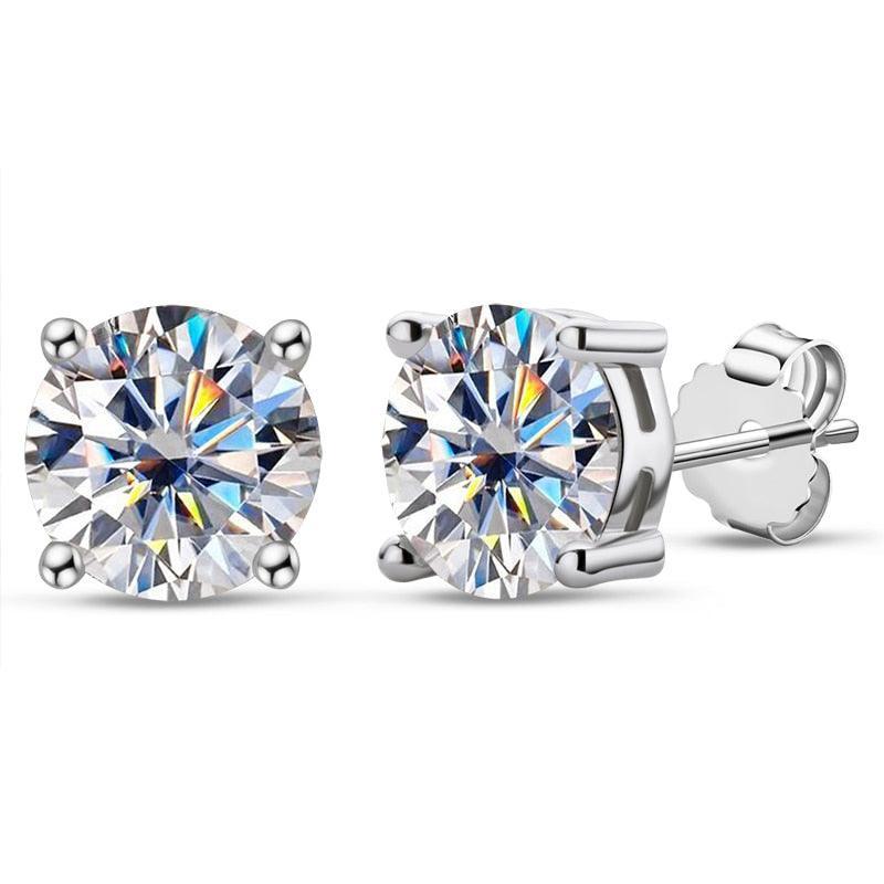 Astonishing 2ct D Color ♥︎ High Quality Moissanite Diamonds ♥︎ Stud Earrings For Women - Fine Jewellery - The Jewellery Supermarket