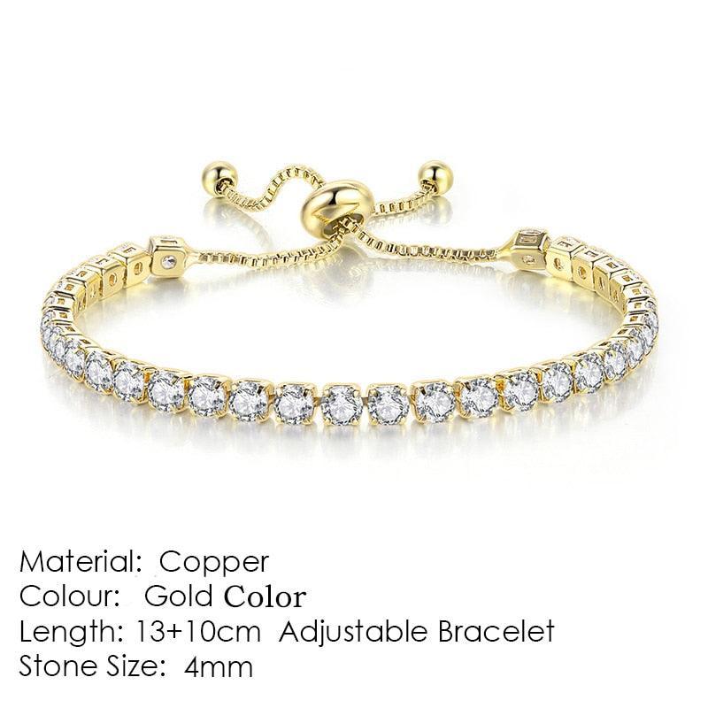 AMAZING Shiny AAA+ Cubic Zirconia Simulated Diamonds Chain Crystal Women's Dazzling Tennis Bracelets - The Jewellery Supermarket