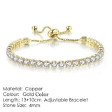 AMAZING Shiny AAA+ Cubic Zirconia Simulated Diamonds Chain Crystal Women's Dazzling Tennis Bracelets - The Jewellery Supermarket