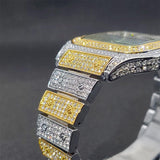 Luxury Couple Ice Gray Square Diamond Limited Edition Watches - The Jewellery Supermarket