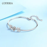 NEW ARRIVAL - Real D Color VVS1 Carat Silver 925 Moissanite Letter Bracelet Fashionable Luxury Jewelry - The Jewellery Supermarket