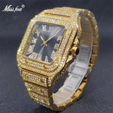 Luxury Couple Ice Gray Square Diamond Limited Edition Watches - The Jewellery Supermarket