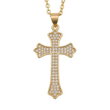 Attractive Christian Cross Shiny Pave AAA Zircon Crytals Necklaces - Religious Jewellery Gifts - The Jewellery Supermarket