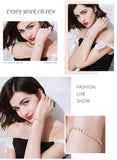 EXQUISITE Charming AAA+ Cubic Zirconia Simulated Diamonds Gold Colour Tennis Bracelets - The Jewellery Supermarket