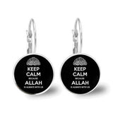 Special Islamic gifts - Glass Convex Charming Pendant Earrings - Attractive Religious Jewellery - The Jewellery Supermarket