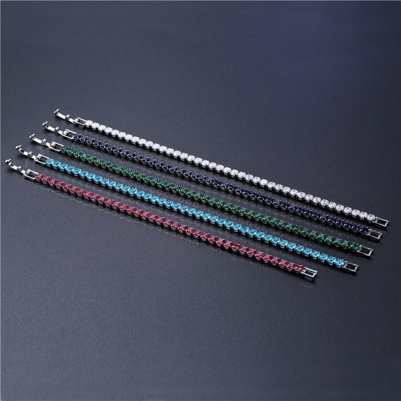 Best Seller - Gorgeous Cubic Zirconia Tennis Bracelets For Women - Gold and Silver Colour Bracelets - The Jewellery Supermarket
