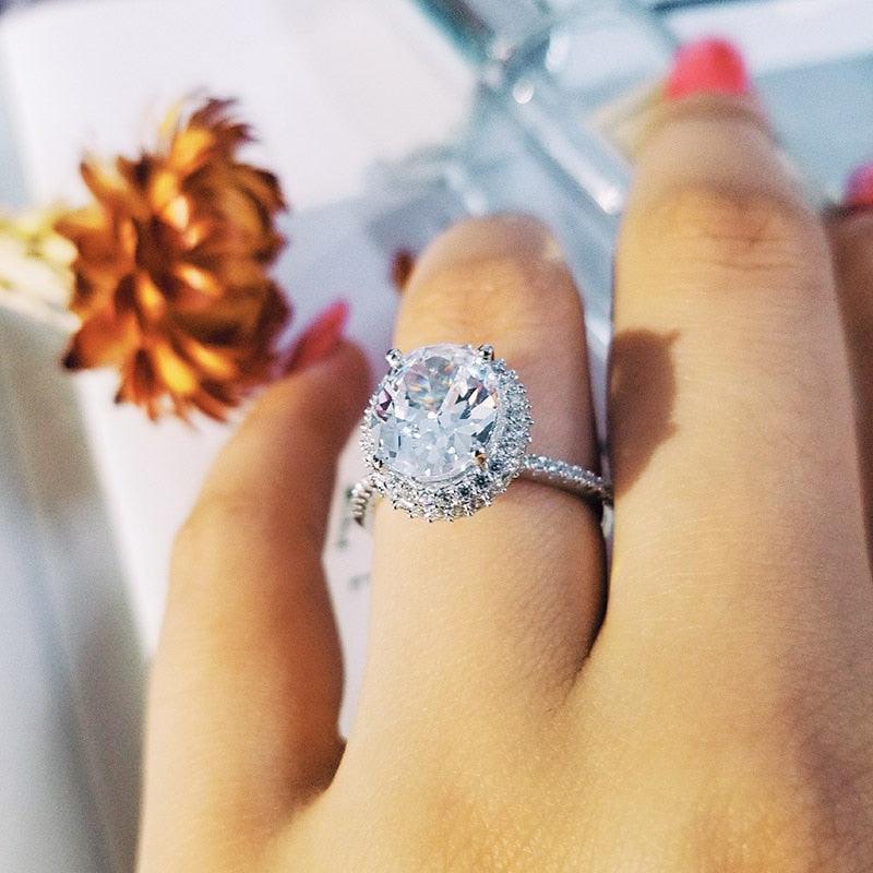 New Arrivals Luxury Beautiful AAA+ Quality CZ Diamonds Wedding Engagement Rings For Women - The Jewellery Supermarket