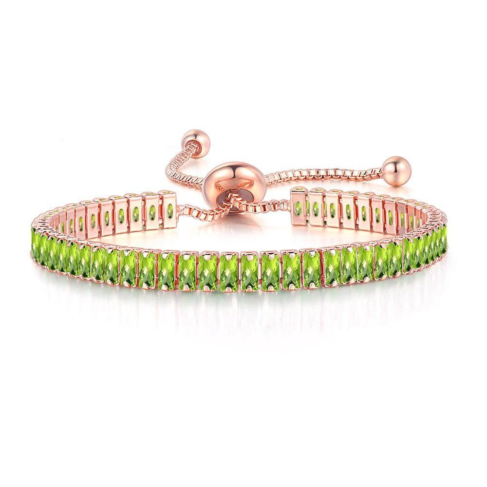 NEW Luxury 2.5*5 mm Multicolor AAA+ Zircon Diamonds Women's Tennis Bracelets - BEST SELLER - The Jewellery Supermarket