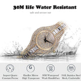 Terrific Top Brand Womens Bling Fashion Simulated Diamonds Luxury Ladies Metal Watch - Ideal Gifts - The Jewellery Supermarket