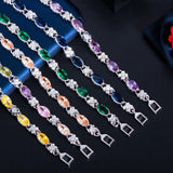 Beautiful Marquise Cut Yellow AAA+ Cubic Zirconia Simulated Diamonds Luxury Tennis Bracelets - The Jewellery Supermarket