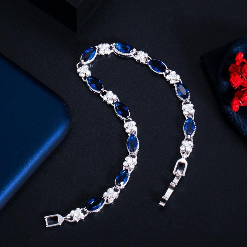 Beautiful Marquise Cut Yellow AAA+ Cubic Zirconia Simulated Diamonds Luxury Tennis Bracelets - The Jewellery Supermarket