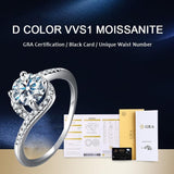 Attractive 4 Prong Round 1 CT High Quality Moissanite Diamonds Halo Luxury Rings - Fine Jewelry - The Jewellery Supermarket