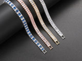 DAZZLING Luxury Zirconia Crystal Gold Color Fashion Jewelry Tennis Bracelet for Women - The Jewellery Supermarket
