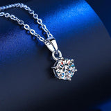 Amazing 1CT 2CT 3CT VVS Round Cut High Quality Moissanite Diamonds Necklaces - Luxury Wedding Jewellery - The Jewellery Supermarket
