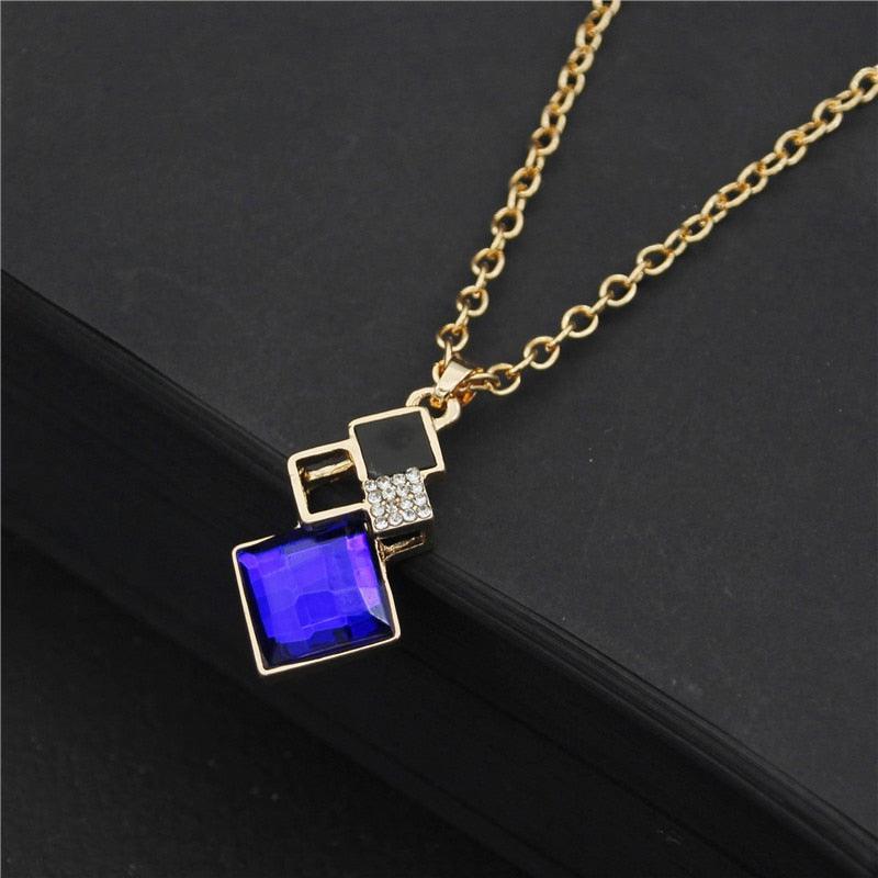 New Design Fashion Crystal Pendants Necklace Earrings Sets for Women Jewelry Set - The Jewellery Supermarket
