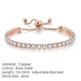 AMAZING Shiny AAA+ Cubic Zirconia Simulated Diamonds Chain Crystal Women's Dazzling Tennis Bracelets - The Jewellery Supermarket