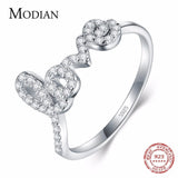 New 925 Sterling Silver Forever Love Rings AAAA Simulated Diamonds Ring For Women - Anniversary Jewellery