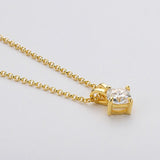 Fabulous 1 Carat D Color Princess/Cushion High Quality Moissanite Diamonds Pendant Necklace - Luxury Jewellery - The Jewellery Supermarket