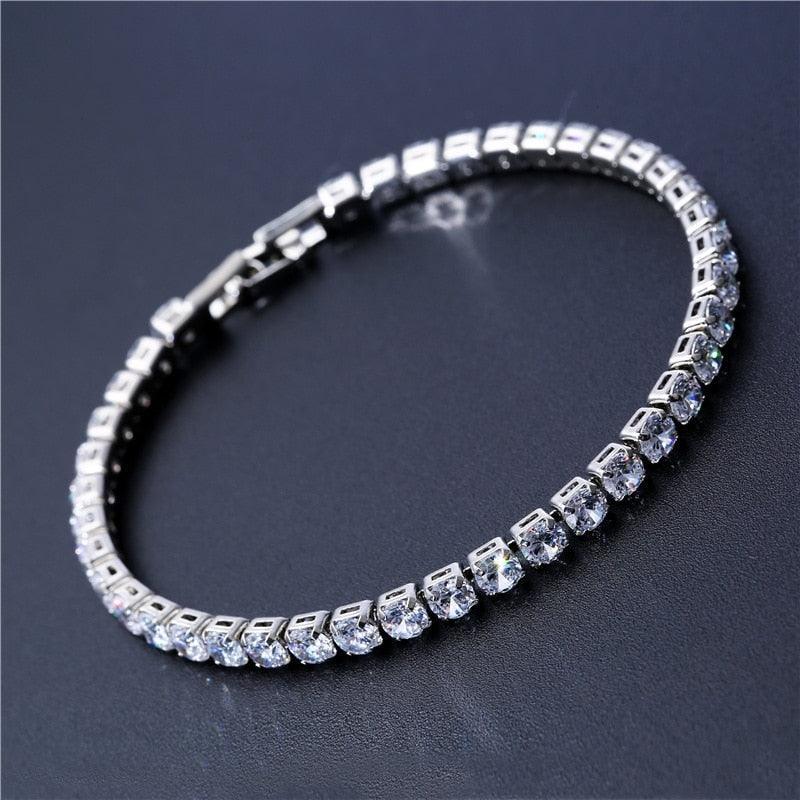 Best Seller - Gorgeous Cubic Zirconia Tennis Bracelets For Women - Gold and Silver Colour Bracelets - The Jewellery Supermarket