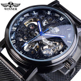 Top Brand Luxury Transparent Golden Case Luxury Casual Design Skeleton Watch - The Jewellery Supermarket