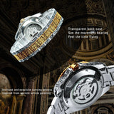 NEW - Luxury Men Mechanical Forsaking Automatic Tourbillon Skeleton Watch - The Jewellery Supermarket