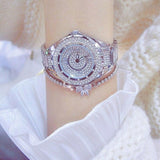 Fashion Bling Simulated Diamonds Gold Rose Gold Silver Original Elegant Ladies Watch With Bracelet Set - Ideal Gift - The Jewellery Supermarket