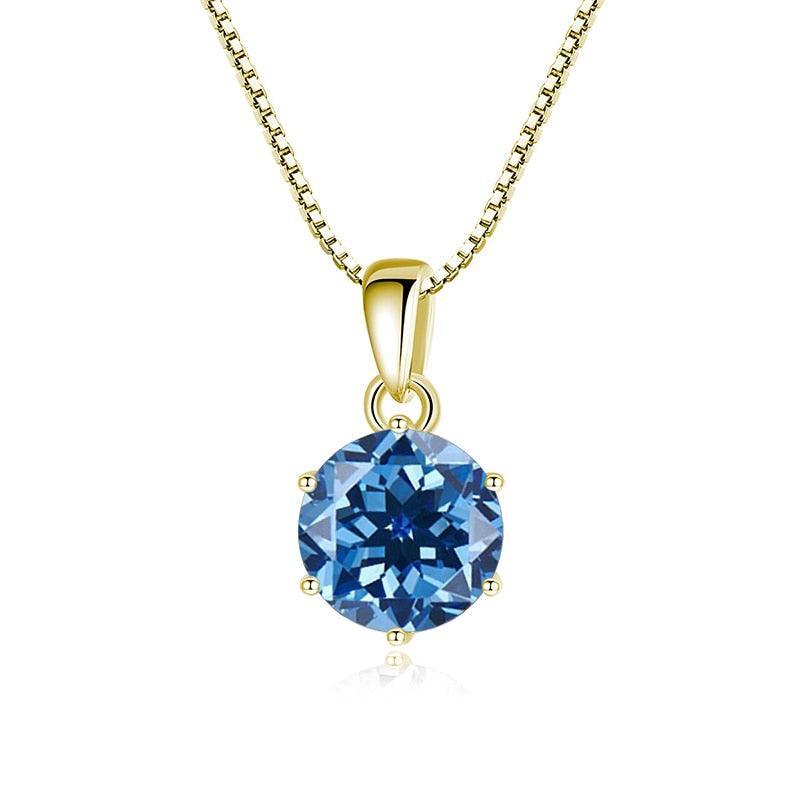 Admirable 1 CT Round cut VVS Real Top Quality Moissanite Diamonds Necklace For Women - Fine Jewellery - The Jewellery Supermarket