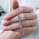 Marvelous 2.5, 3, 4mm Real High Quality Moissanite Diamonds Jesus Cross Pendant Necklace - Fine Jewellery - The Jewellery Supermarket