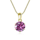 Admirable 1 CT Round cut VVS Real Top Quality Moissanite Diamonds Necklace For Women - Fine Jewellery - The Jewellery Supermarket