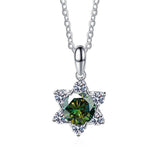 1 Carat VVS D Color High Quality Moissanite Diamonds Snowflake Star of David Design Pendant - Fine Jewellery - The Jewellery Supermarket