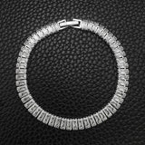 GREAT GIFTS - Luxury AAA+ Cubic Zirconia Diamonds Princess Cut Tennis Bracelet - The Jewellery Supermarket