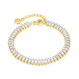Exquisite Geometry AAA+ Cubic Zirconia Tennis Bracelets for Women - Crystal Fashion Bracelets