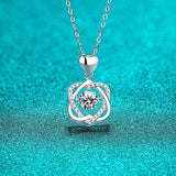 Beating Heart Design Round Cut 0.5ct High Quality Moissanite Diamonds Sparkling Necklace - Fine Jewellery - The Jewellery Supermarket