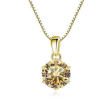 Admirable 1 CT Round cut VVS Real Top Quality Moissanite Diamonds Necklace For Women - Fine Jewellery - The Jewellery Supermarket