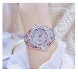Fashion Bling Simulated Diamonds Gold Rose Gold Silver Original Elegant Ladies Watch With Bracelet Set - Ideal Gift - The Jewellery Supermarket