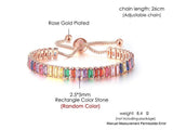 NEW Luxury Cute Multicolor Cubic Zirconia Crystals Charming Hand Made Tennis Bracelets For Women - The Jewellery Supermarket