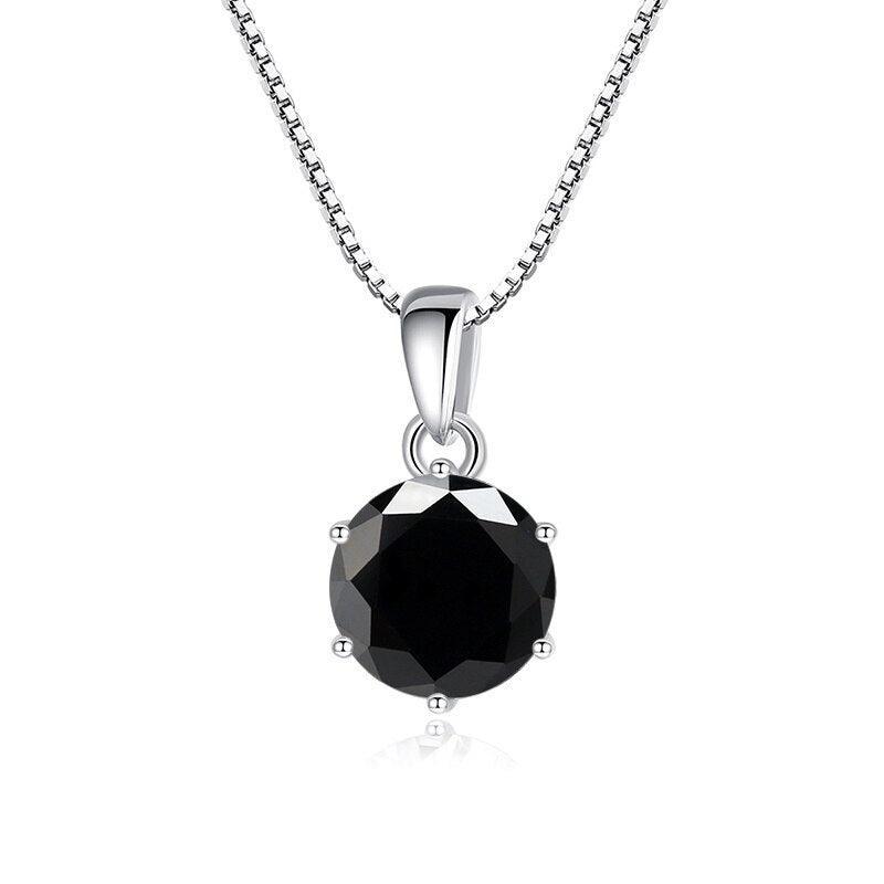 Choice 1 Carat Round Cut VVS Blue Green Colour Real High Quality Moissanite Diamonds Pendants - Fine Jewellery - The Jewellery Supermarket