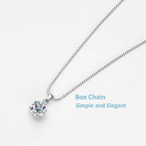 Super 1 or 2 Carat 6 Prong Real High Quality Moissanite Diamonds Necklace For Women - Luxury Fine Jewellery - The Jewellery Supermarket