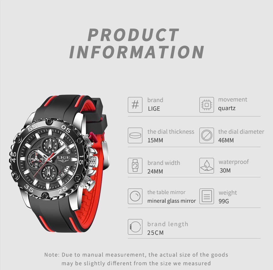 NEW ARRIVAL - Luminous Sports Army Waterproof Quartz Chronograph Military Wristwatch - The Jewellery Supermarket