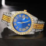 New Hip Hop Iced Out Square Simulated Diamonds Watch - Sparkling Quartz Fashion Classic Watches - The Jewellery Supermarket